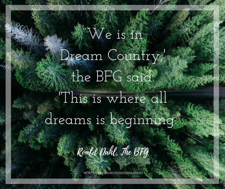 Dream Country quote; the BFG projects and activities