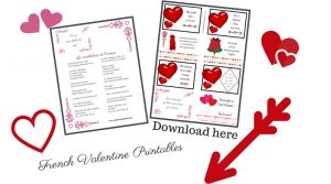 French Valentine printables