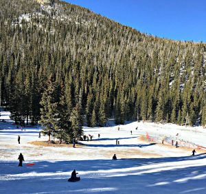 Hidden Valley sledding in Rocky Mountain National Park