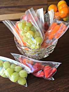 Get kids to eat healthy fruit bags
