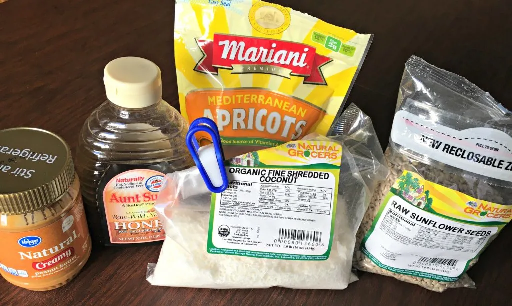 Gluten free granola bar ingredients