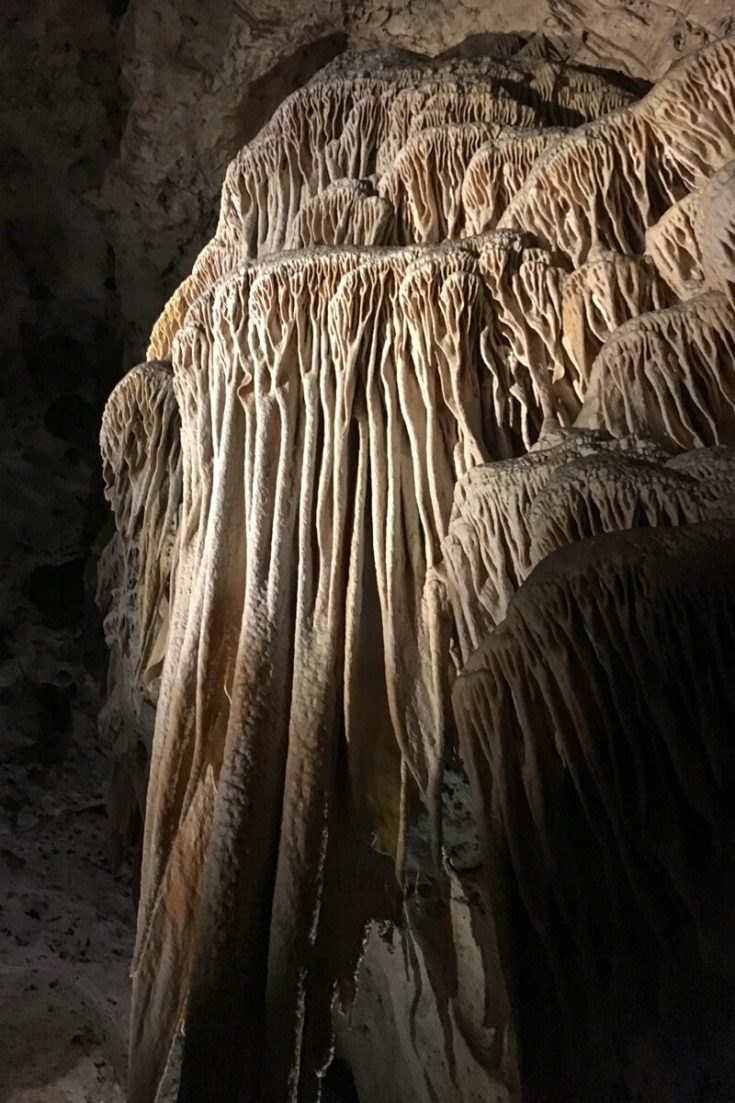 Side wall on Carlsbad Caverns National Park