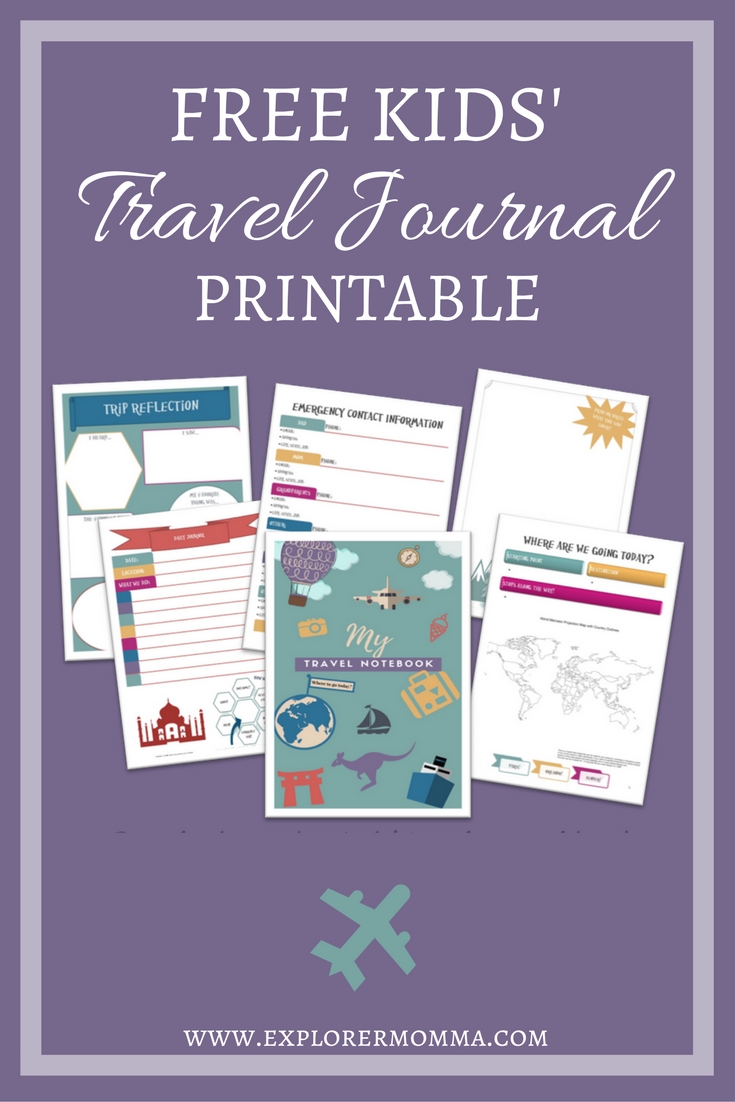 Kids' Travel Journal Explorer Momma