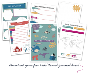 kids travel journal free printables