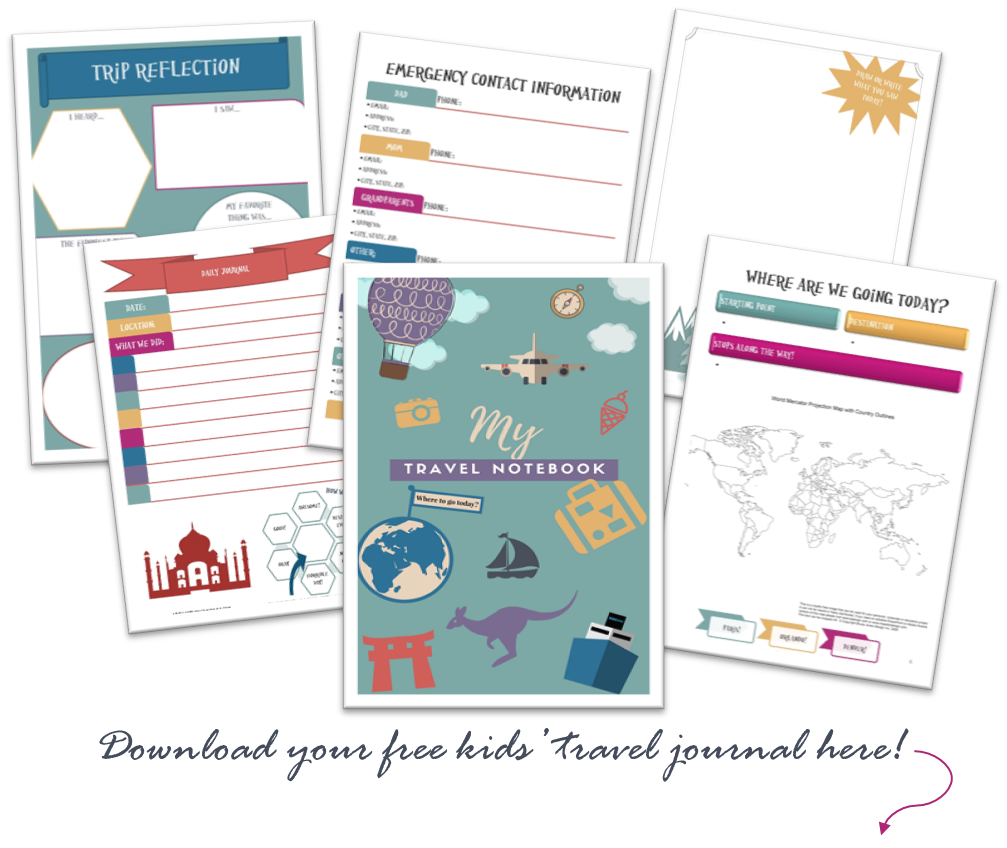 printable travel travel journal for kids
