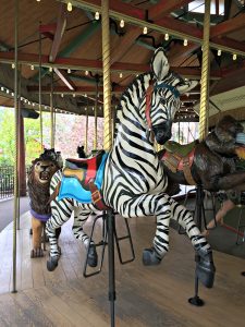 Zoo carousel zebra