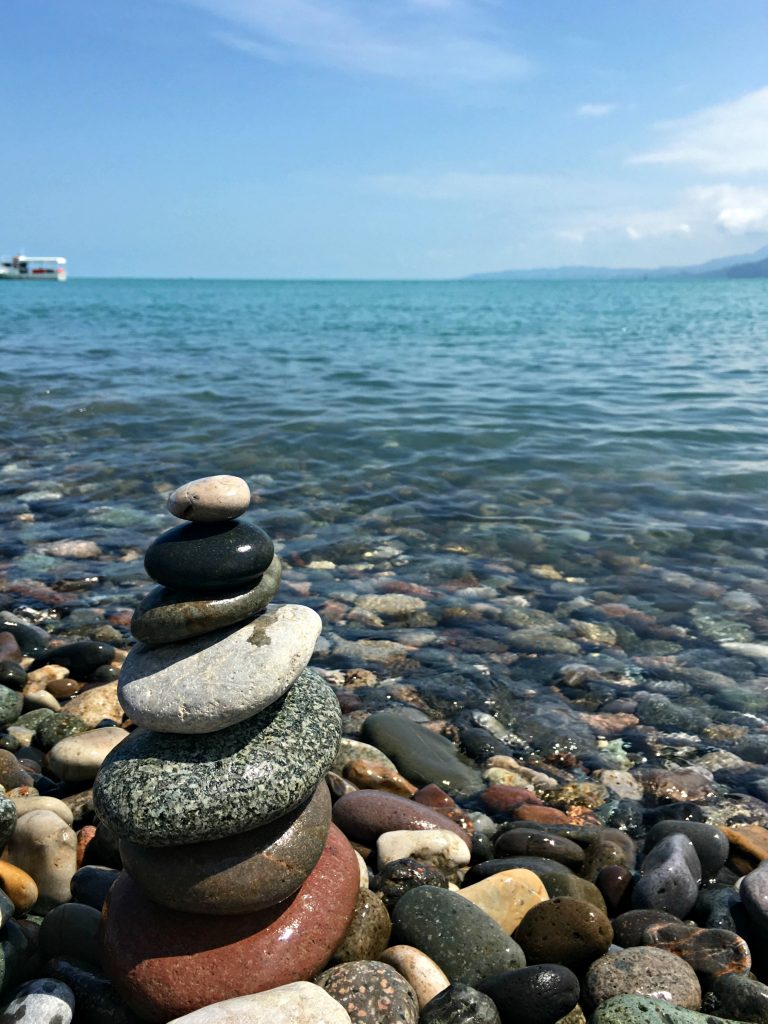 Batumi rock beach