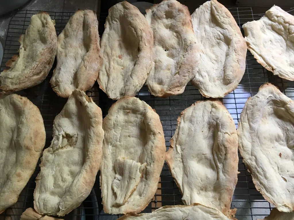 Baked traditional Georgian bread