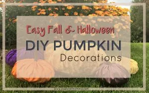 Easy DIY Pumpkin decor feature