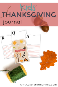 Kids' Thanksgiving Journal pin