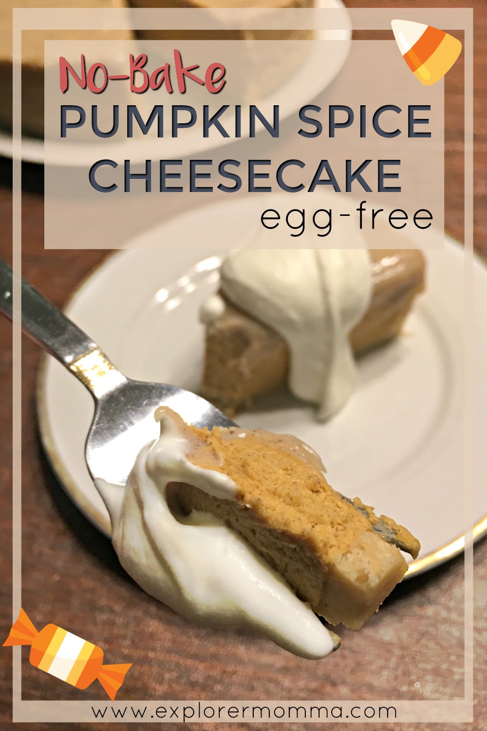 No-bake pumpkin spice cheesecake pin