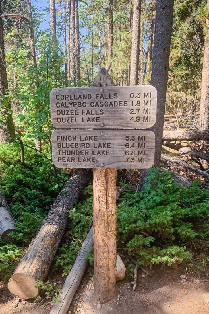 Hiking near Estes Park Colorado