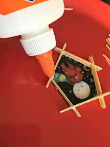 Kids' DIY Christmas Tree Ornament, glue bottle