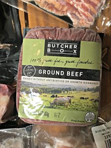 ButcherBox unboxing ground beef