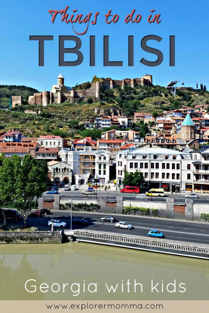 Narikala Fortress view of Tbilisi, Georgia. Things to do in Tbilisi, Georgia with kids. Family adventure, history, and culture in this impressive destination. #tbilisi #georgiatravel