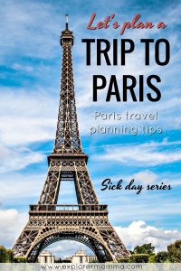 Let's plan a trip to Paris, Eiffel Tower pin