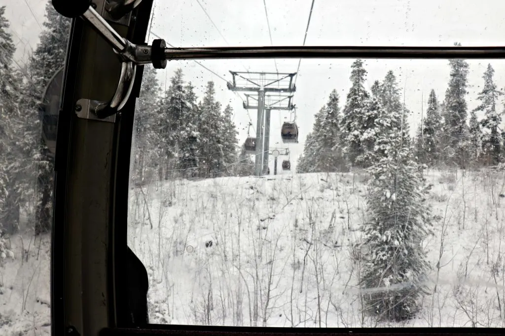 Breckenridge gondola winter view