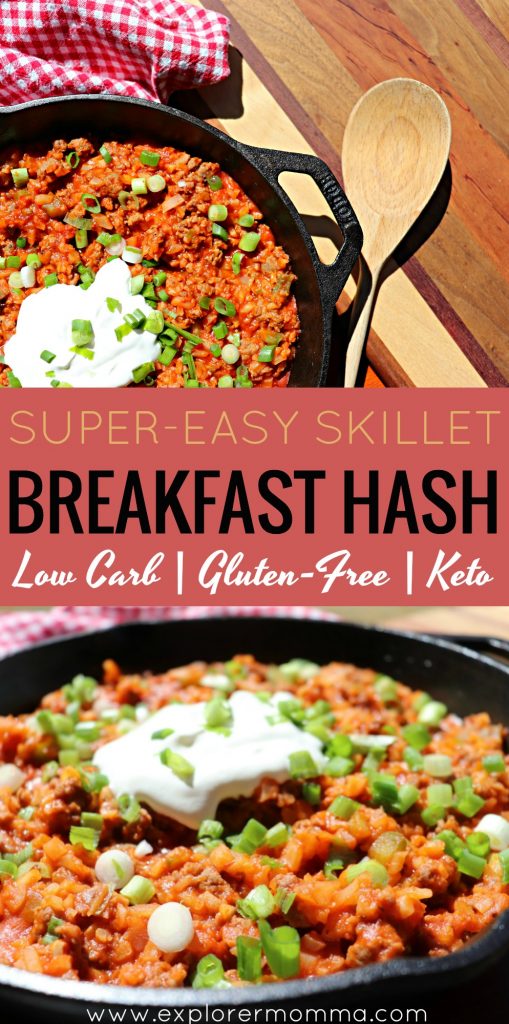 Super easy low carb skillet breakfast hash