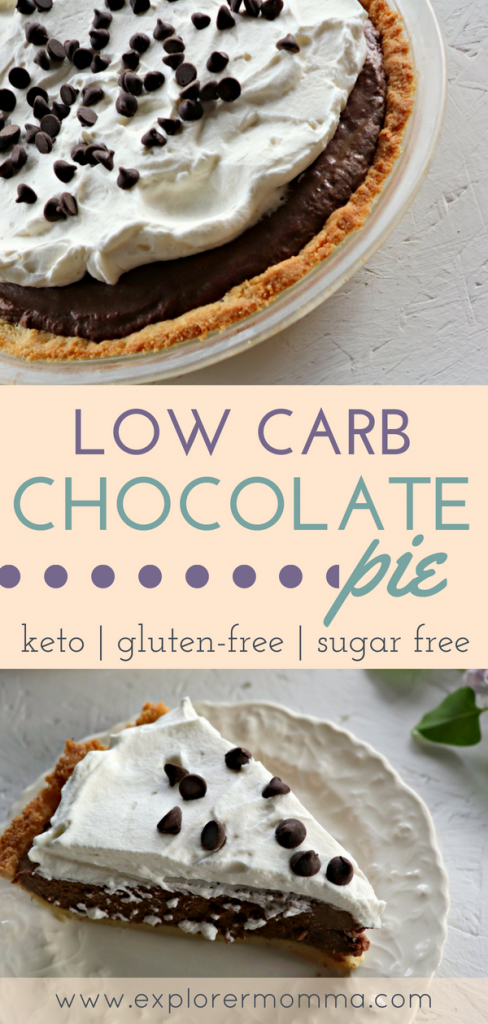 Low carb chocolate pie long pin