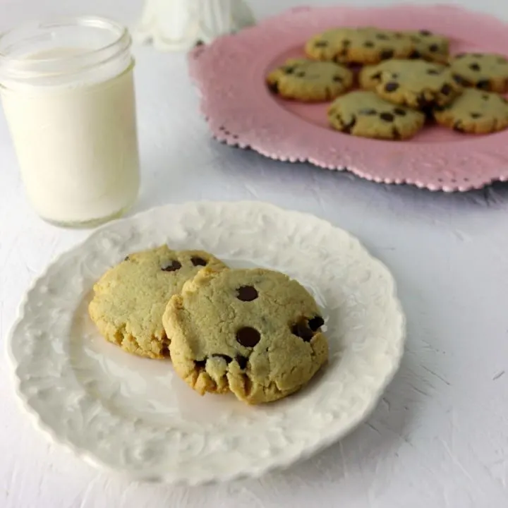 Best keto chocolate chip cookies, square