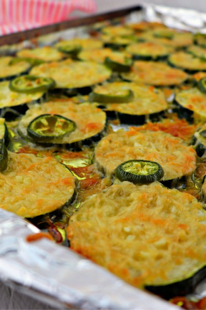 Low carb keto garlic parmesan zucchini