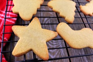 Keto Cut Out Sugar Cookies closeup