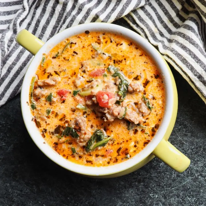 Creamy Keto Italian Sausage Soup