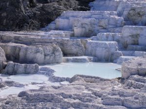 Yellowstone National Park, mud pot view #yellowstonenationalpark #familytravel