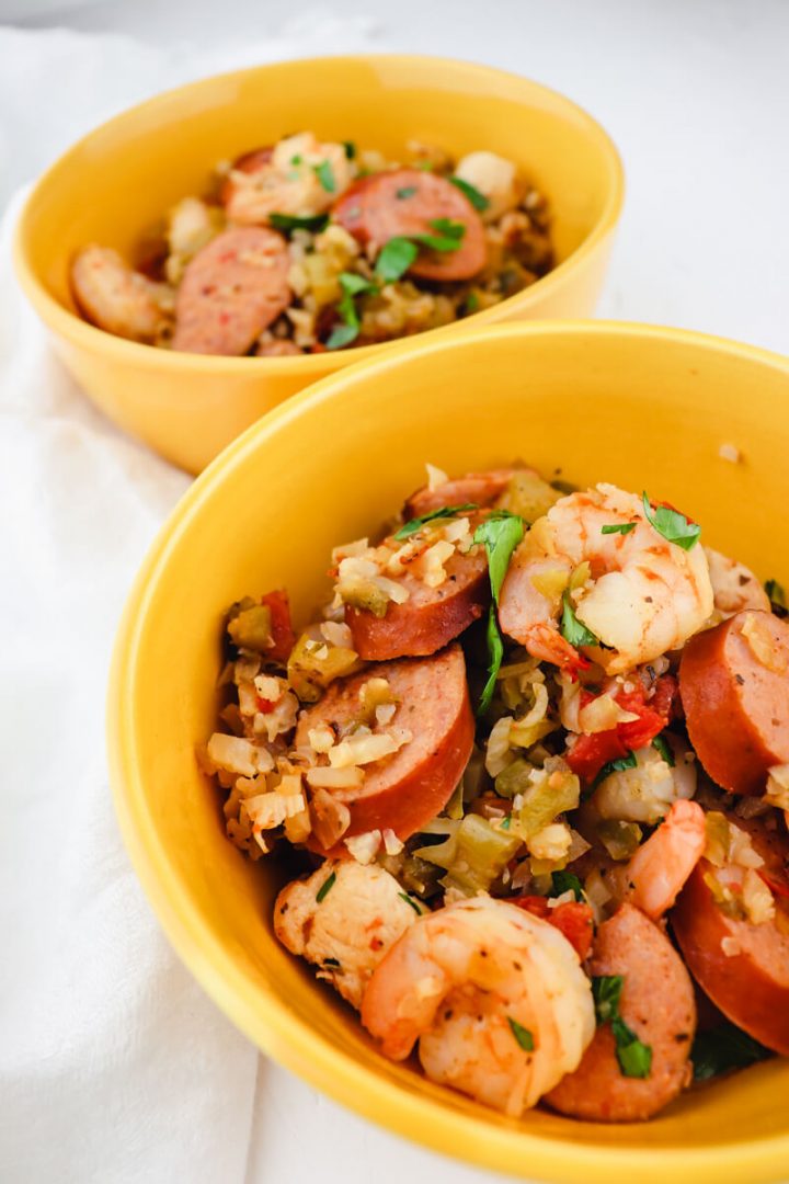 Bowls of Keto Jambalaya