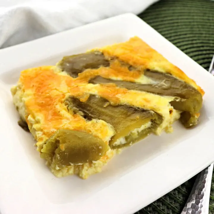 Keto Breakfast Casserole, Chiles Rellenos is the perfect special low carb breakfast. Perfect for brunches, Mother's Day, or any occasion. #ketobreakfast #ketobrunch