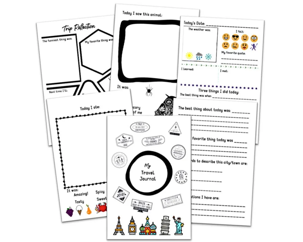 Printable Travel Activity Book for Kids - Trip Reporter