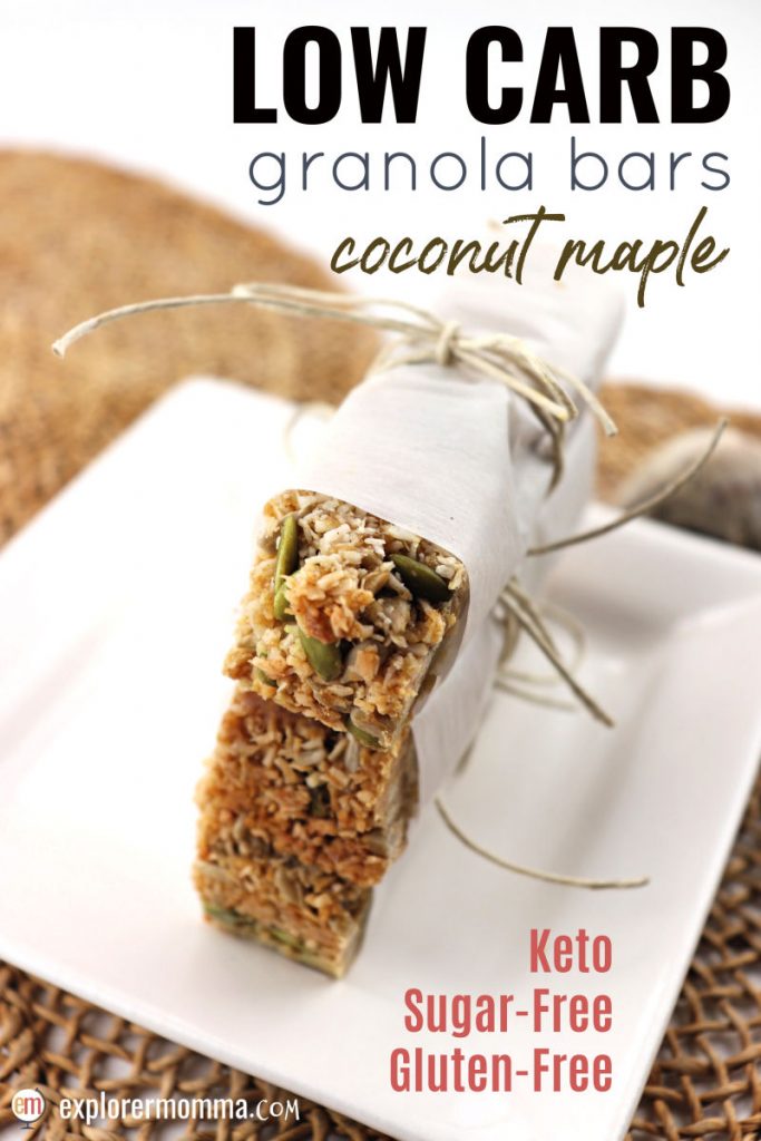 Low Carb Coconut Granola Bars Explorer Momma