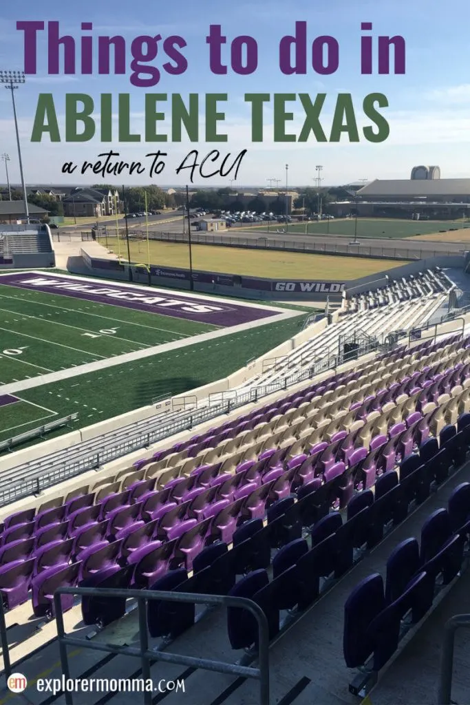 There are so many fun things to do in Abilene TX with kids and families. Great for family travel, it's fun to visit friends, family, and your alma mater. #acuwildcats #abilenetx