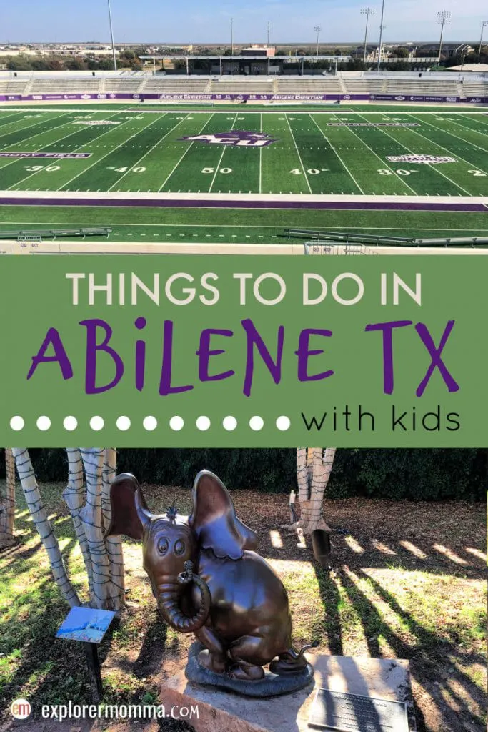 Top things to do in Abilene TX with kids and families. Visit a university, friends, and explore its cultural heritage. #acuedu #abilenetx #familytravel