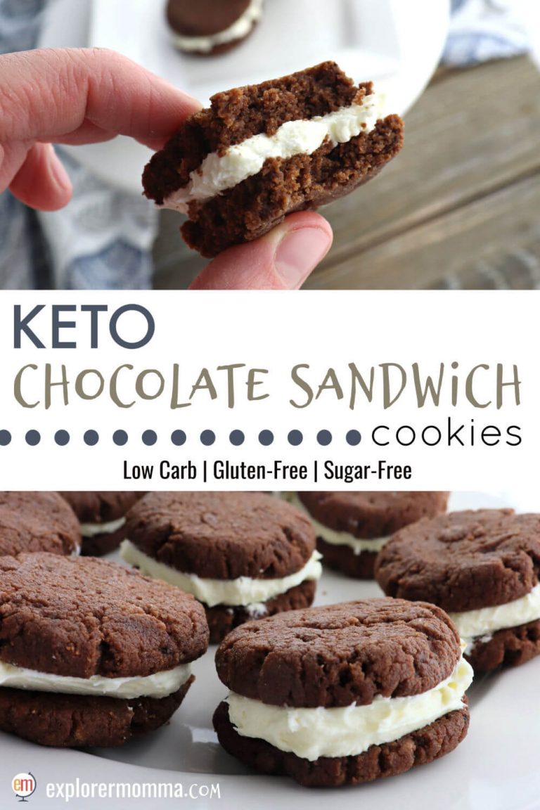 Low Carb Keto Chocolate Sandwich Cookies Explorer Momma