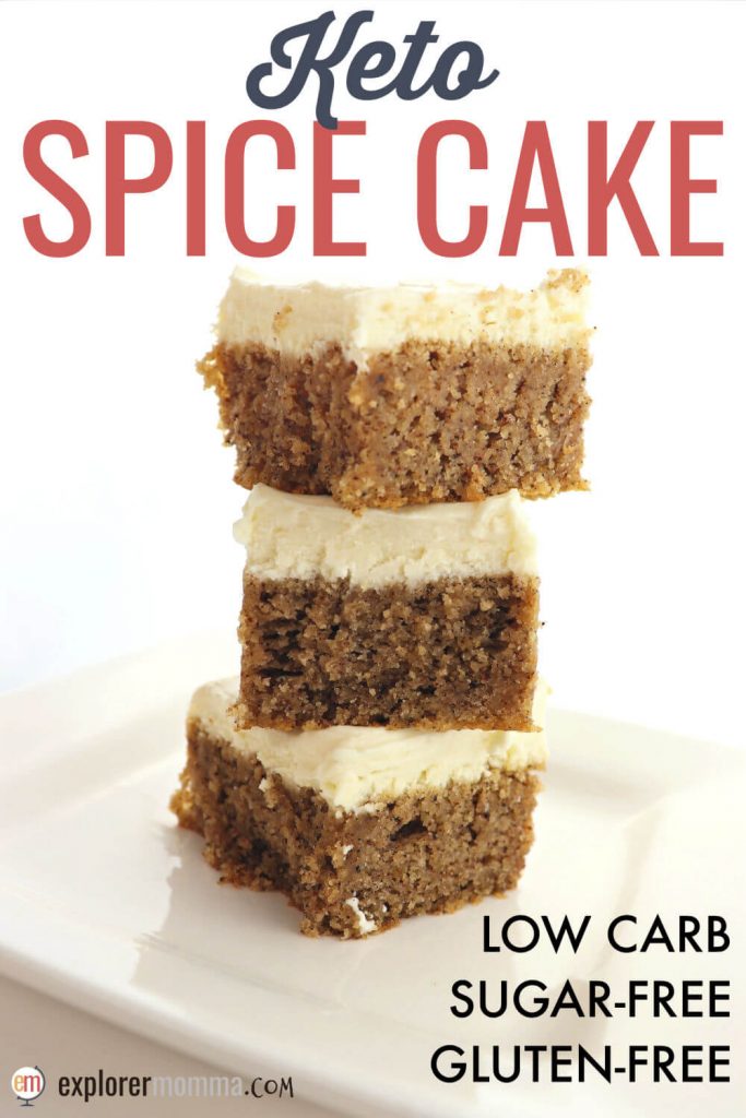 Keto Spice Cake with Browned Butter Cream Cheese Frosting - Fit Mom Journey