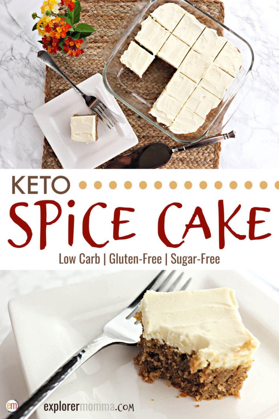 Best Ever Keto Spice Cake {Sugar Free} Explorer Momma