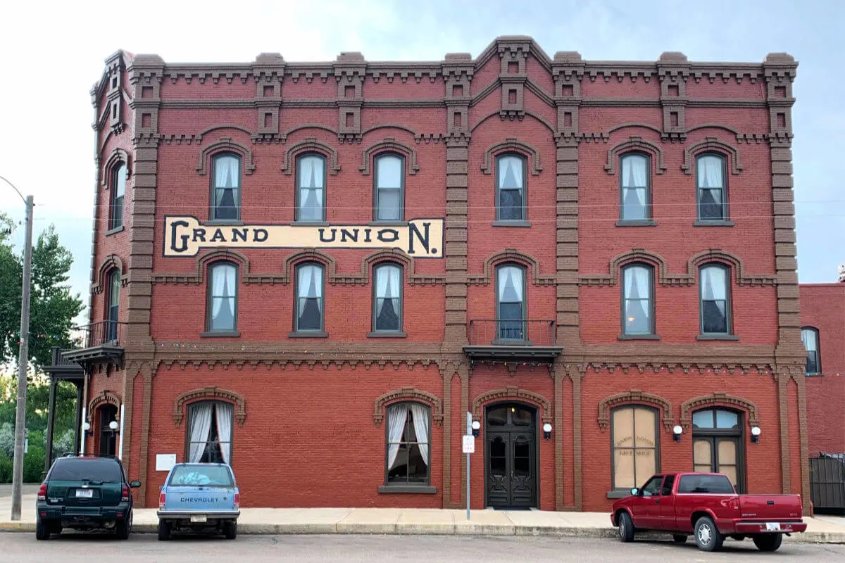 The oldest operating hotel in Montana, the Grand Union Hotel in Fort Benton Montana. #fortbenton #visitmontana #centralmontana