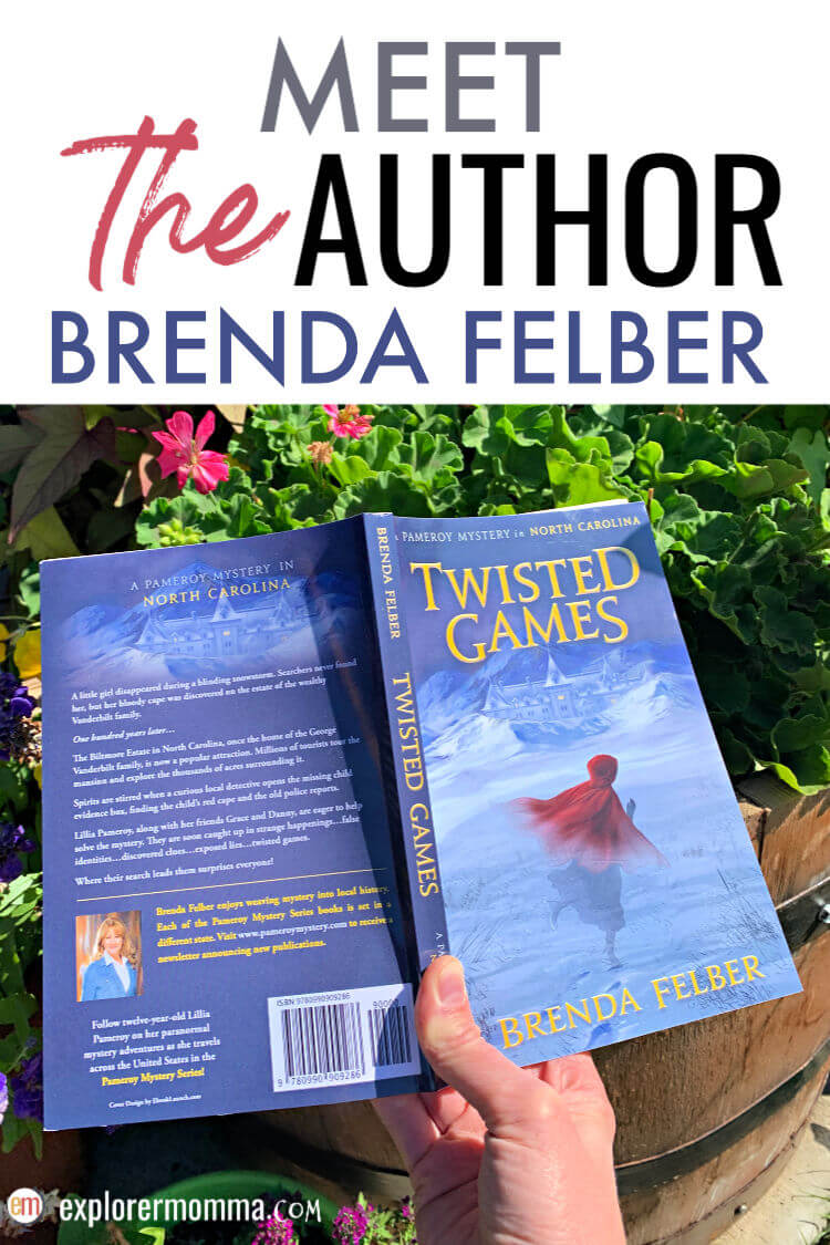 Meet the author Brenda Felber in Explorer Momma's new author series! The Pameroy Mystery series is for middle-grade, and each book takes place in a different state! #meettheauthor #middlegradebooks #booklist #authors