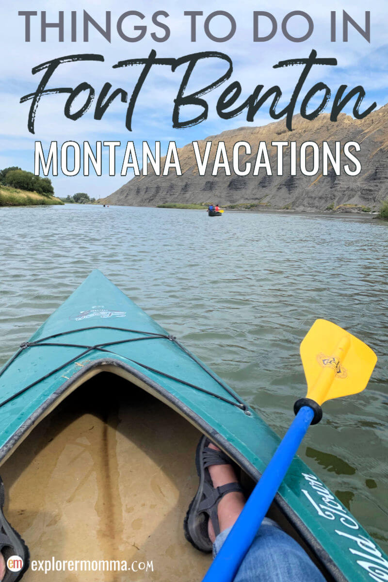 Montana Vacations. Looking for things to do in Fort Benton? Don't miss this historic town filled with fun, history, and friendly locals while in Central Montana! #familytravel #montanatravel #montanamoment #centralmontana