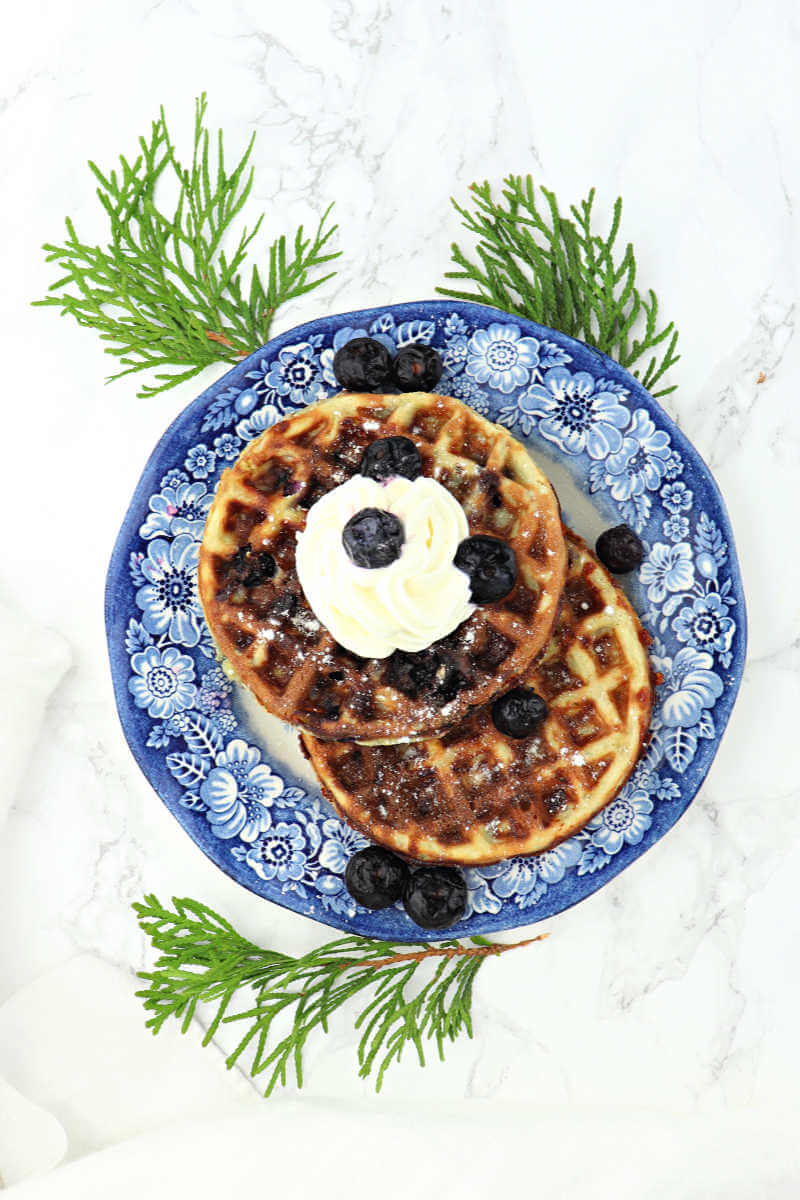 Blueberry Chaffle - The Best Keto Recipes