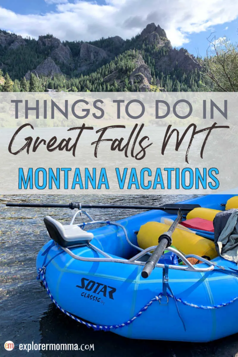 Top things to do in Great Falls MT. The perfect family vacation destination with history, wildlife, art, and, and recreation. #familyvacations #centralmontana #greatfallsmt