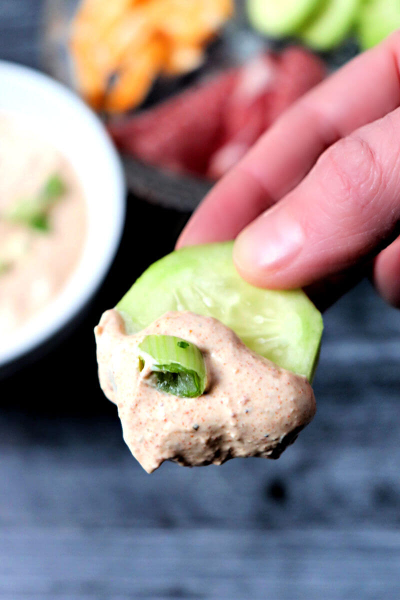 Cucumber with easy keto taco dip. Flavorful and low carb high fat. Perfect for a keto diet. #ketodietrecipes #ketodips