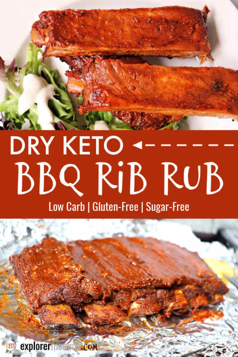 Dry keto rib rub for BBQ pork ribs. The perfect low carb dinner recipe with southern-style spice and gluten-free goodness. #ketoribs #ketorecipes #ketodinners