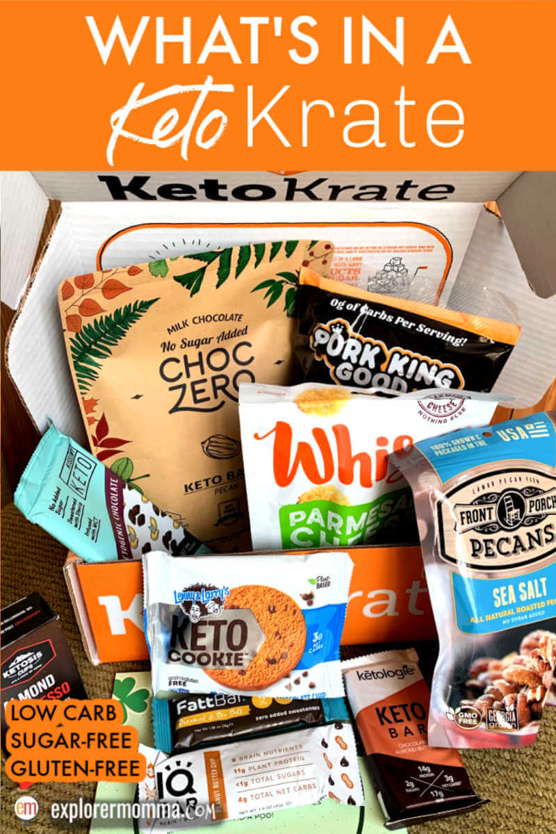 What's in a Keto Krate? Let's review this low carb snack goodie box and find out what it's all about. #ketokrate #ketosnacks