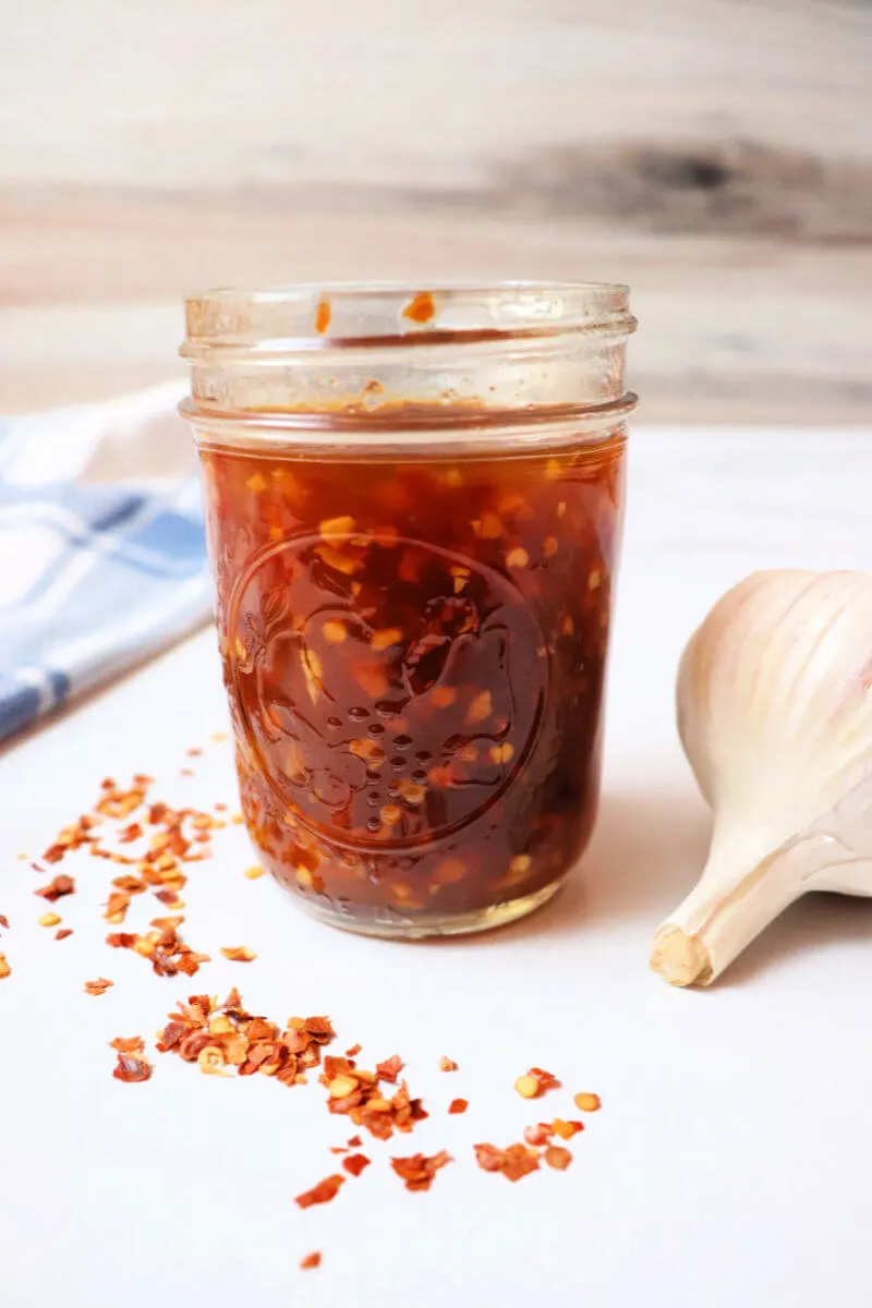 Keto sweet chili sauce is so easy to make and a necessary oomph to chicken, shrimp, and beef recipes. Sugar-free and full in real ingredients. #ketorecipes #ketosauces