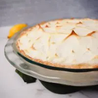 Keto lemon meringue pie