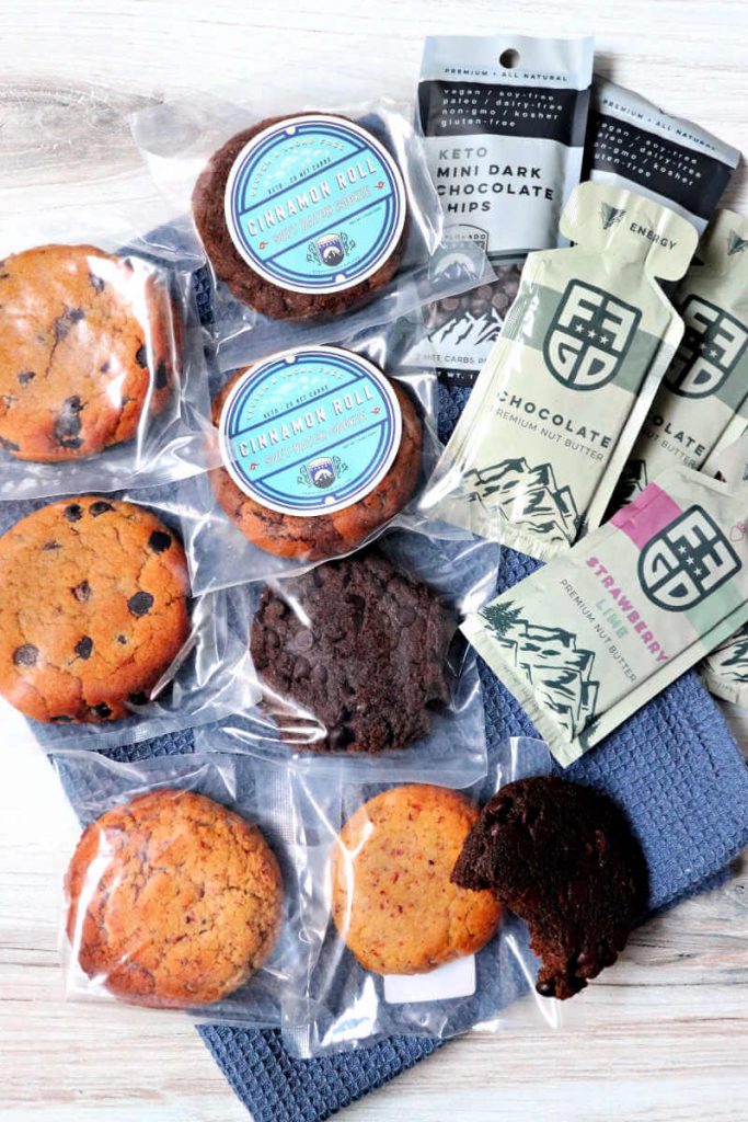 Keto bakery sweet sampler box, cookies and nut butter