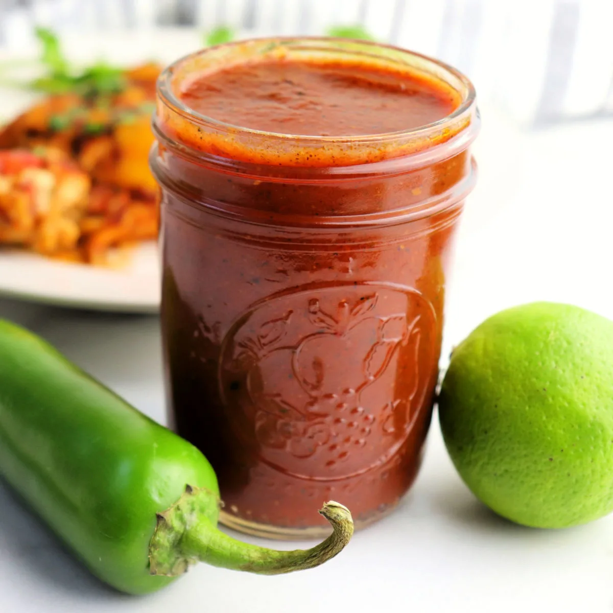Quick and easy keto enchilada sauce. Homemade goodness for your low carb chicken enchiladas.