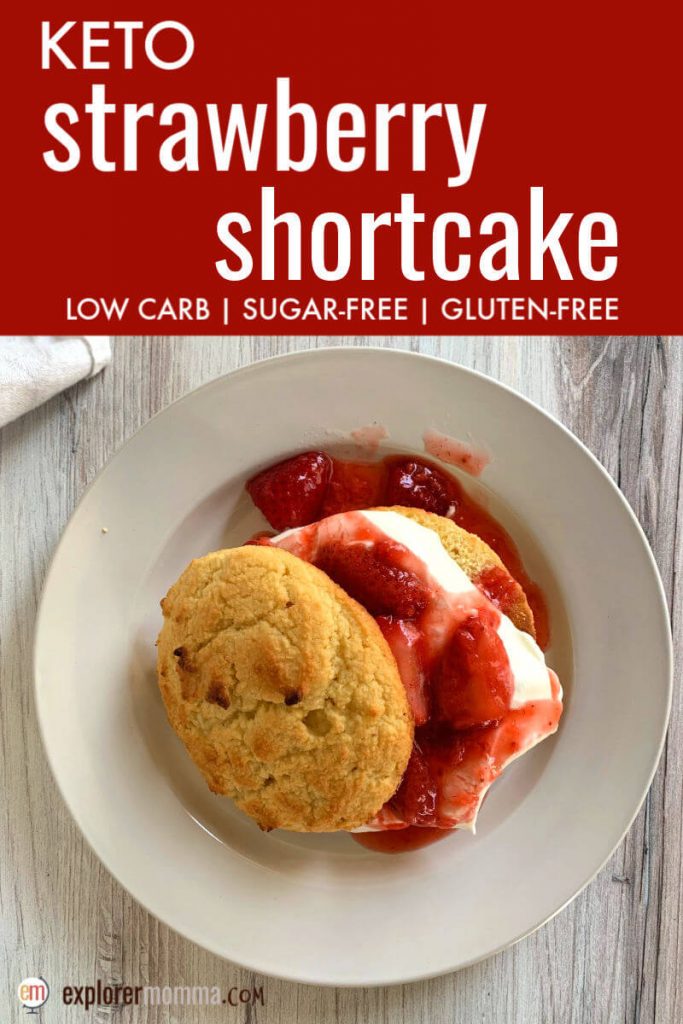 Delicious and classic keto strawberry shortcake delivers on flavor and summer fun. Gluten-free and sugar-free, this is a summer low carb dessert keeper! #ketodessertrecipes #ketorecipes